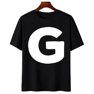 Letter G Capital Bold Alphabet Matching Monogram T-Shirt