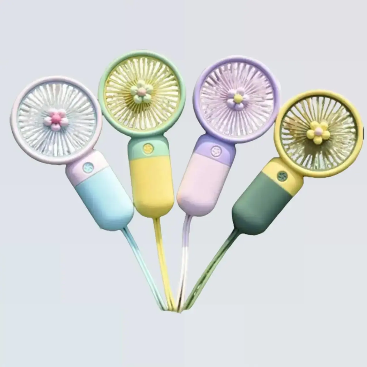Mini Handheld Flowers Fans - Compact, Durable, Portable, USB Powered, Protection Features