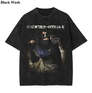 Counter Strike Promo Vintage Wash Tee, Counter Strike T-shirt, Retro Y2K Game T-Shirt, Game Graphic Tees, Unisex Shirt, Game Gift For Fan, Menswear Womenswear Crew Neck Oversize Fit Heavy Cotton