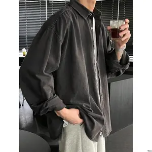 Autumn DAZYMen sSolidColorLongSleeveCasualSingleBreastedShirt