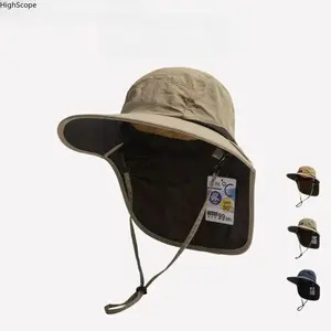 Unisex Bucket Hat – Casual Outdoor Sun Hat with Adjustable Size, Neck Flap & UV Protection, Multiple Colors, Perfect for Hiking & Outdoor Sports, Summervibes
