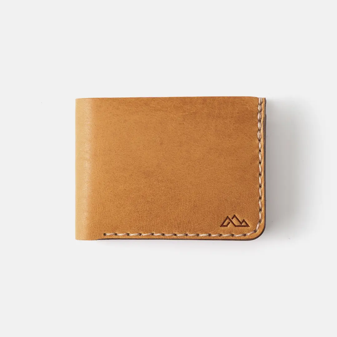 Men's Leather Bifold Wallet — Full Grain Horween Leather, Handmade in USA | The Elbert by Range Leather