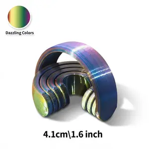 3D Printed Fidget Spinner Toy, Cool Spiral Gradient Color Hand Spinner for Stress Relief, Anxiety, and Focus, Unique Sensory Desk Toy Gift for Kids and Adults