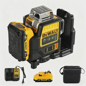 DEWALT DW089LG 12V Green Laser Level 12 Lines 360° Self-Leveling, Cordless Li-ion Battery, Professional Construction & Outdoor Laser Tool for DIY & Pros