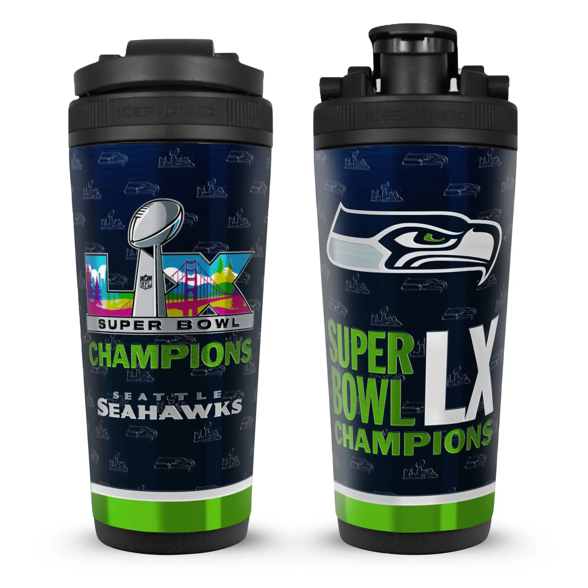 Seattle Seahawks Super Bowl LX Champs 4D Shaker