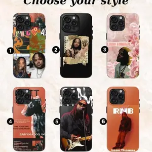 Leon Thomas “Mutts Don’t Heel” World Tour 2025 Phone Case, Music Fan Merch, Tough Shockproof Protective Cover, Gift for Fans, Compatible with iPhone 11-17 Pro Max/Plus and Samsung Galaxy S23-25