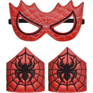Spider Mask for Halloween Spider Costume Masks with Wristbands for Party Cosplay Dress Up