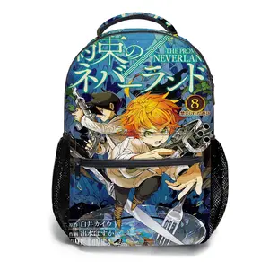 The-Promised-Neverland-Backpacks for Girls, Cute School Backpack for Girls Boys, Aesthetic Bookbag for Teens, Lightweight Classic Backpack for Travel, Work, Picnic A-69