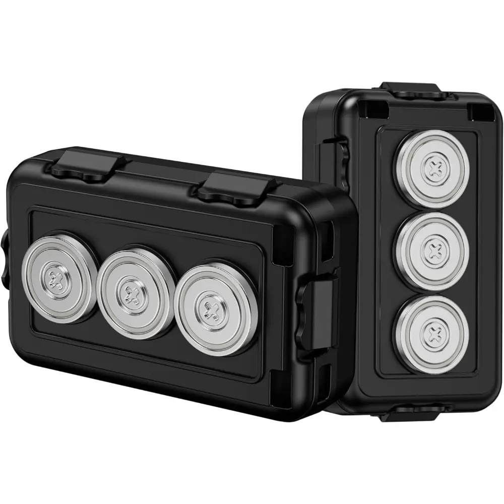 Upgraded 2PCS Magnetic Key Holder For Car, Hide A Key Under Car, Magnetic Key Box, Waterproof IPX7 Hider Outdoor