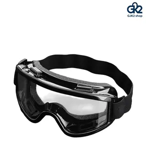 New Black Frame Anti-fog Safety Goggles, Dustproof Windproof Sandproof Splash Resistant Protective Glasses, Industrial Labor Safety Eyewear for Welding Working