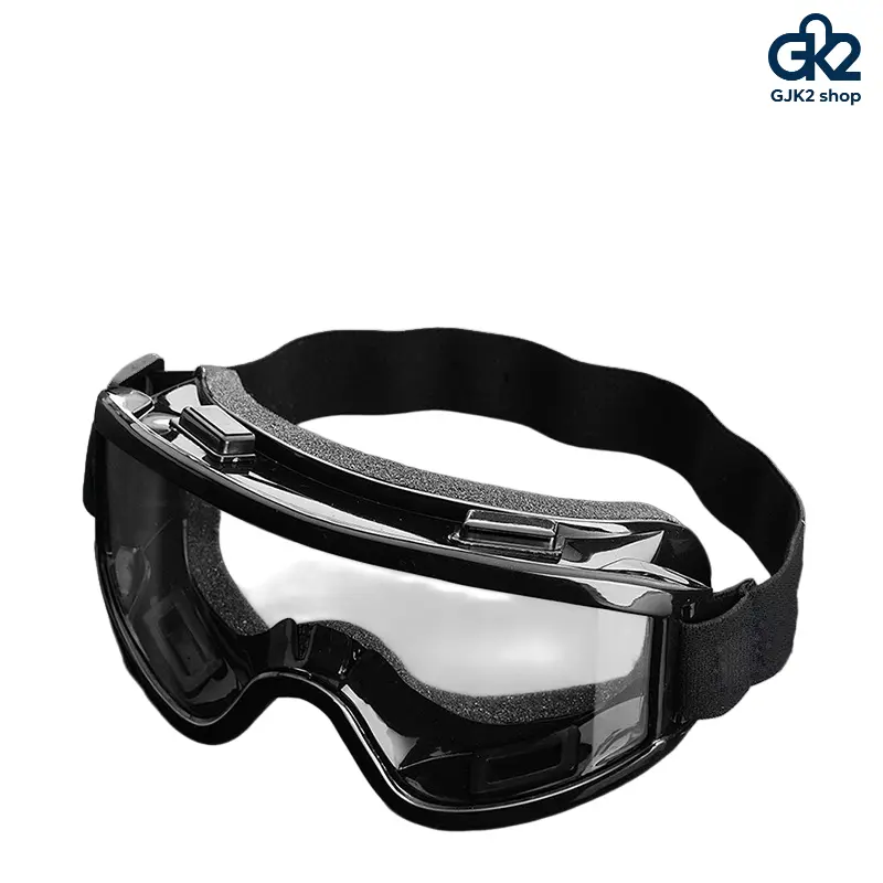New Black Frame Anti-fog Safety Goggles, Dustproof Windproof Sandproof Splash Resistant Protective Glasses, Industrial Labor Safety Eyewear for Welding Working