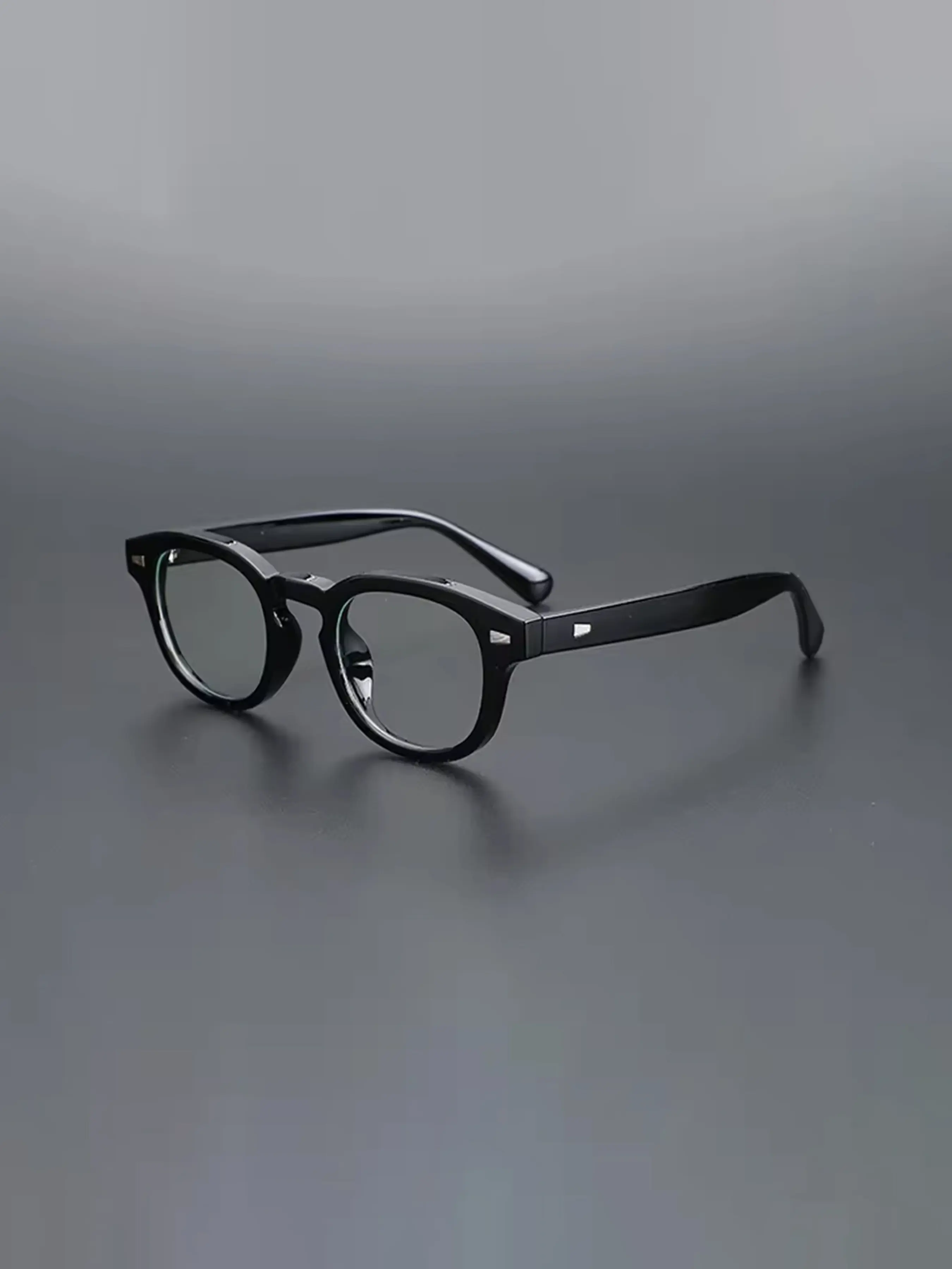 Korean Style Minimalist Round Frame Casual Stylish Glasses with Rivet Details Soft and Casual Style Suitable for Both Men and Women Casual Eyeglasses