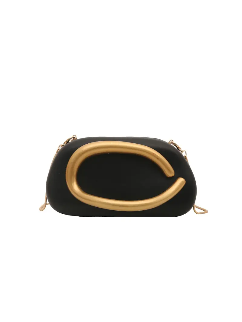Pochette Soirée Femme Métallisée Or - Rabat - En Forme D'enveloppe - NEUVE Avec étiquettes