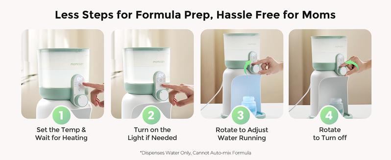 Momcozy Instant Baby Bottle Warmer,Water Warmer for Making Baby Formula,57oz Capacity, Formula Dispenser with 6 Temp Options, Breastfeeding Essentials