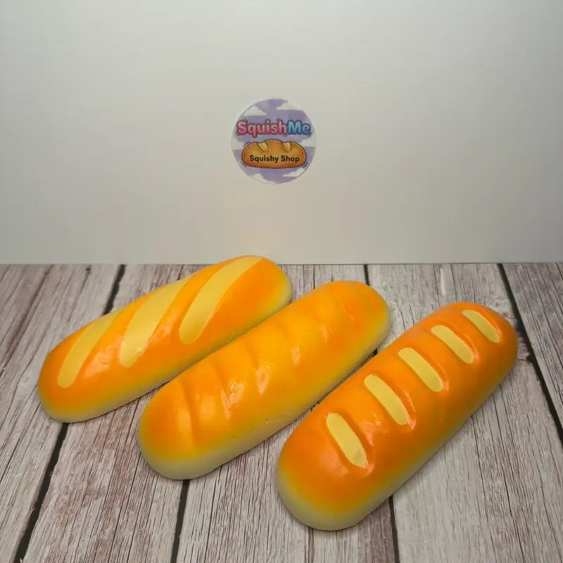Soft Slow Rising Toasted Baguette Squishy - Realistic Bread Texture & Squeezable Fun Toy Stress Relief Squishies