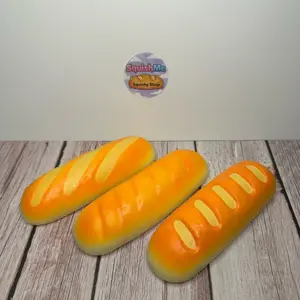 Soft Slow Rising Toasted Baguette Squishy - Realistic Bread Texture & Squeezable Fun Toy Stress Relief Squishies