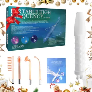 [Renhui] High-Frequency Beauty Instrument Electrotherapy Instrument High-Frequency Ozone Acne Instrument Ozone Instrument Physical Therapy Micro-Current Facial Beauty Container Skin Care Skin Tightening Device Daily