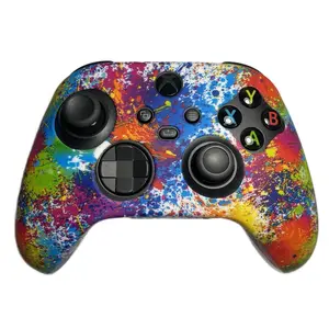 Silicone Ink Explosion Paint Color Splat Themed Controller Grip for Xbox Series X Controller  Accessories