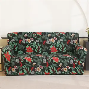 Floral Print Sofa Cover, 1 Count Soft Comfortable Breathable Elastic Sofa Slipcover, Sofa Protector for Home Living Room, Bedroom, Study Room