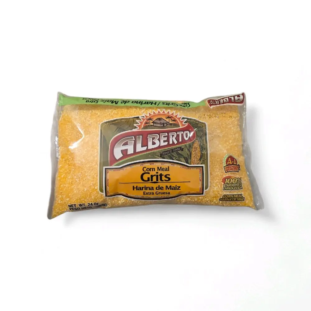 Alberto Corn Meal Grits Harina de Maiz Extra Gruesa 100% Original Habana 24 oz Alberto Corn Meal Grits Harina de Maiz Extra Gruesa 100% Original Habana 24 oz