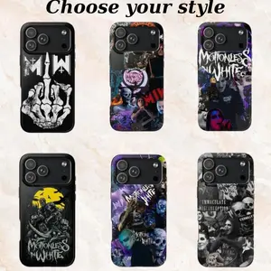 Motionless In White 2025 Phone Case (6 Styles), Metalcore Band Aesthetic, Tough Shockproof Protective Cover, Fan Gift, Compatible with iPhone 11-17 Pro Max/Plus and Samsung Galaxy S23-25