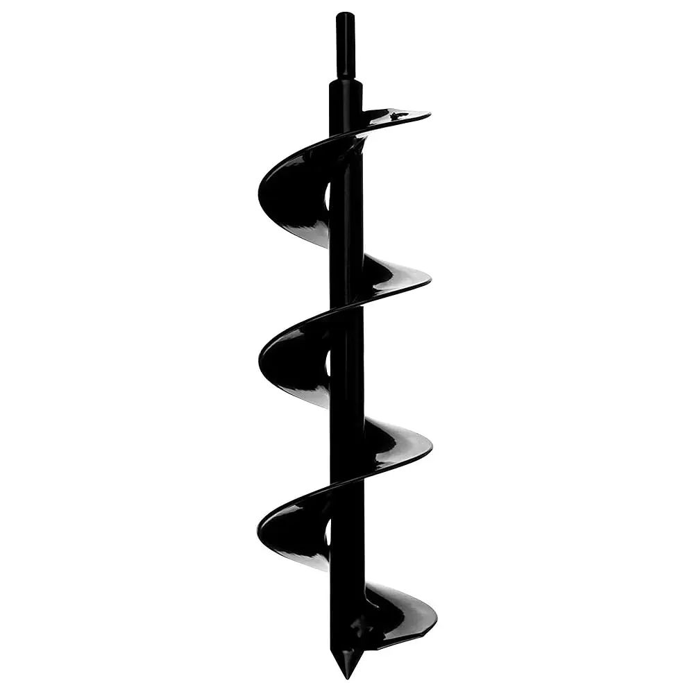 Power Planter 3-Inch by 12-Inch Bulb Planting Auger Bit for Garden - Powerful Garden Drill Auger with 3/8-inch Non-Slip Hex Drive for Various Soil Types