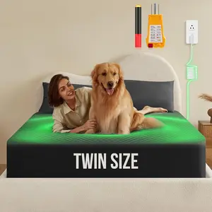 Grounding Sheets, 10% Silver Infused Bed Sheets Grounding Bed Sheets, 90% Organic Cotton Grounded 400 Threads Bedding, Deep Earth with Grounding Tester - [Twin 39"x 75"x 15", Obsidian Black]