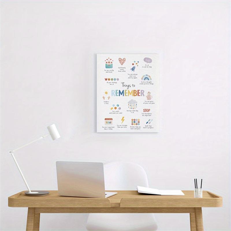 Positive Affirmations Flip Chart, Things To Remember, Anxiety Relief, Calming Corner, School Psychology, CBT, Therapy Office Art, Office Wall Decor, 8x10 inch, UV Resistant Ink, Premium Semi-Gloss Paper, Unframed