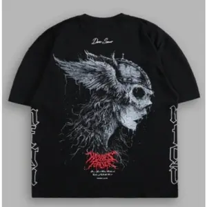 Darc Valkyrie "Side By Side" Premium Tee in Black Short Sleeve  Soft Everyday Wear Oversize