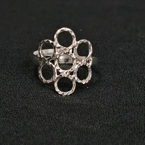 Honeycomb Ring 925 Sterling Silver with Unique Design and Elegant Finish