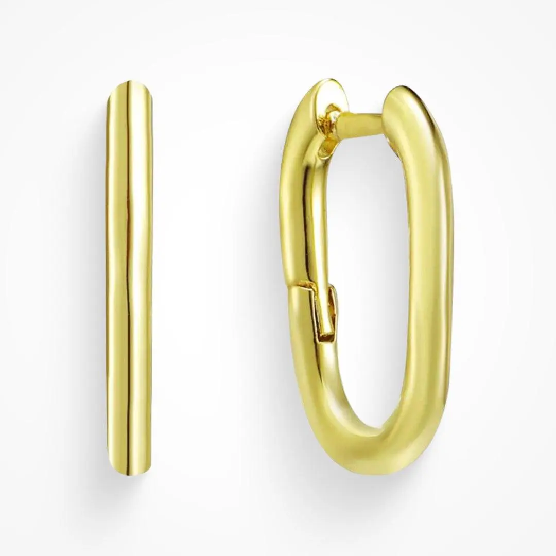 EVRY JEWELS Gold or Silver Plated Women's Hypoallergenic Omw Earrings