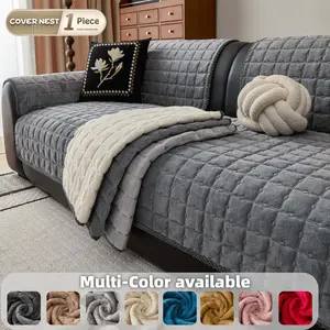 Ultra Cozy Sofa Cover 1PC, Sofa Slipcover, Pet-Friendly Soft Quilted Couch Protector, Scratch Resistant Furniture Seat Pad, Luxury Living Room Sofa Cover for Sectional, Loveseat & 3-Seater Sofa, Sofa Couch Covers