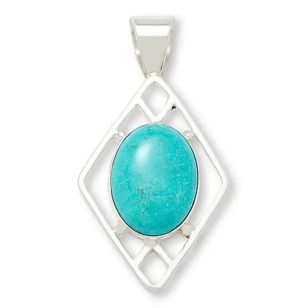Mine Finds by Jay King Baja Turquoise Sterling Silver Pendant