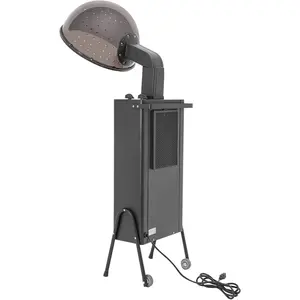 Hair Dryer, 1200W Professional Freestanding Hooded Hair Dryer with Wheels, Salon Hair Dryer Stand 3 Temp Settings for Hair Salons, Spa, Home