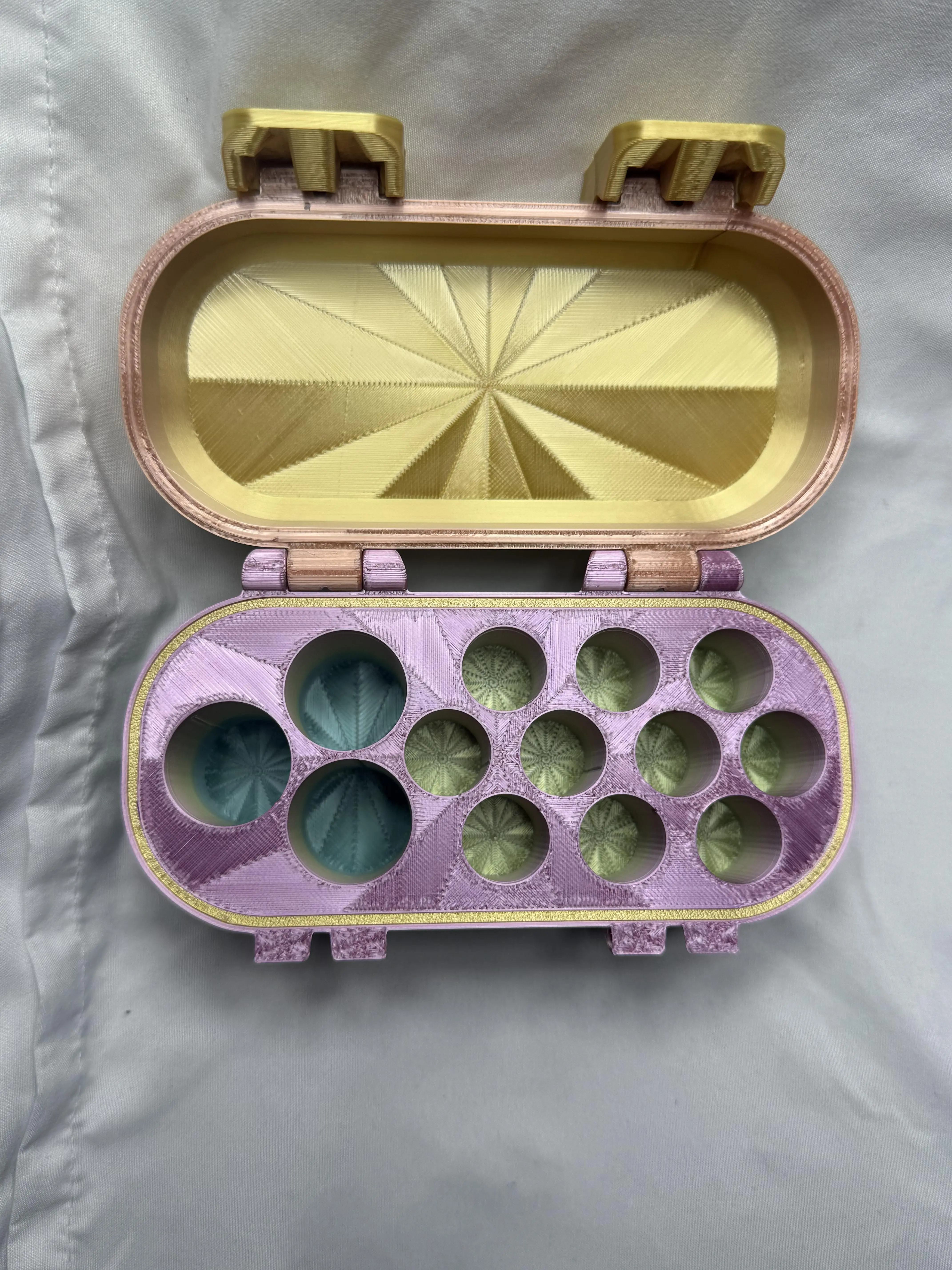 Peptainer SnapLok Dual-Vial 3mL / 10mL • 13 Vial Storage Case – Starburst Series