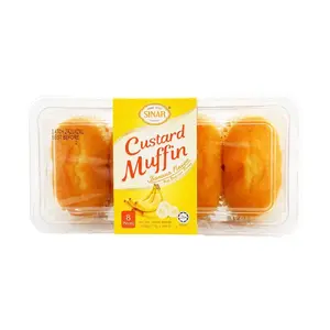 SINAR Banana Egg Muffins 8-Pack (220g) - Soft & Fluffy Malaysian Snack Cakes