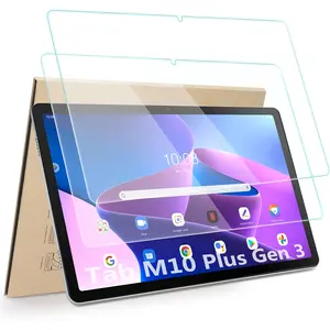 2-Pack Lenovo Tab M10 Plus Gen 3 Screen Protector, 9h Hardness, Anti-Scratch, Anti-Fingerprint, Free HD Glass, 10.6 Inch Tablet