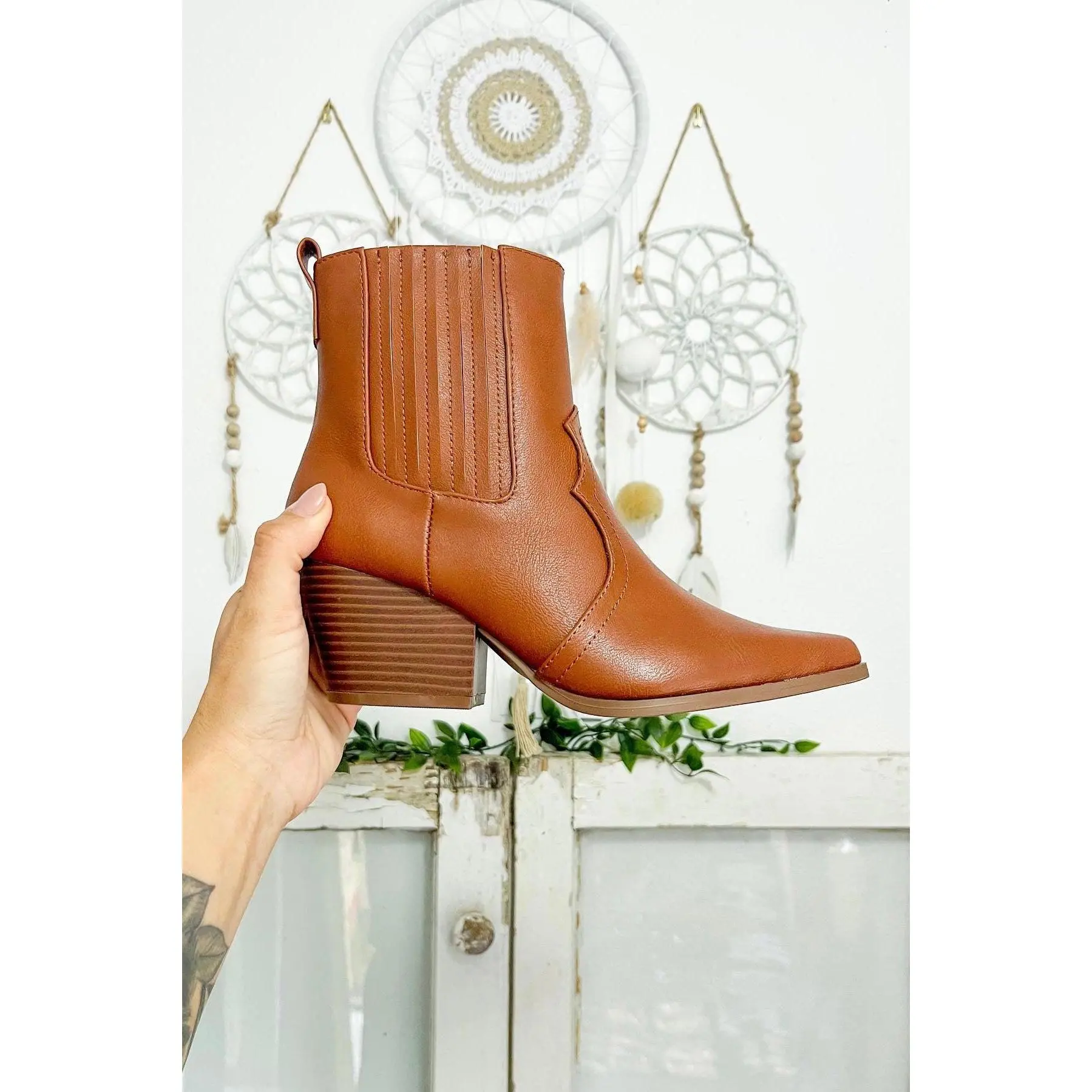 Camel Ankle Bootie