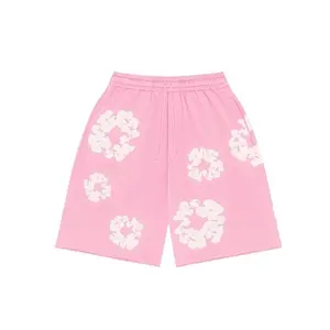 Denim Tear The Cotton Wreath Shorts Pink  - New - Free Shipping