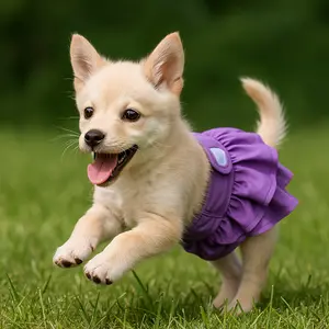 Reusable Pet Diaper Panties for Dogs, Comfortable Breathable Adjustable Waist, Washable and Reusable, Unisex Dog Physiological Pants