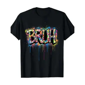 bruh funny saying meme graffiti aesthetic  T-Shirt