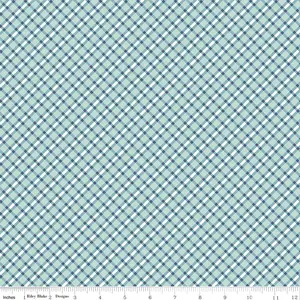 Fabric Riley Blake Songbird Cobbler Bee Plaids by the Quarter Yard C12032-SONGBIRD