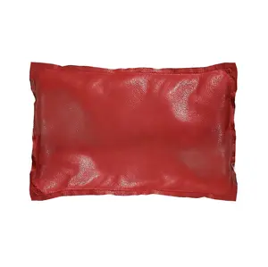 Red Leather Pillow