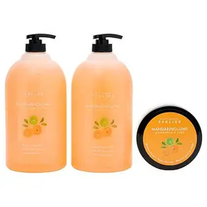 Perlier Mandarin & Lime Shower Gel & Body Mousse Duo