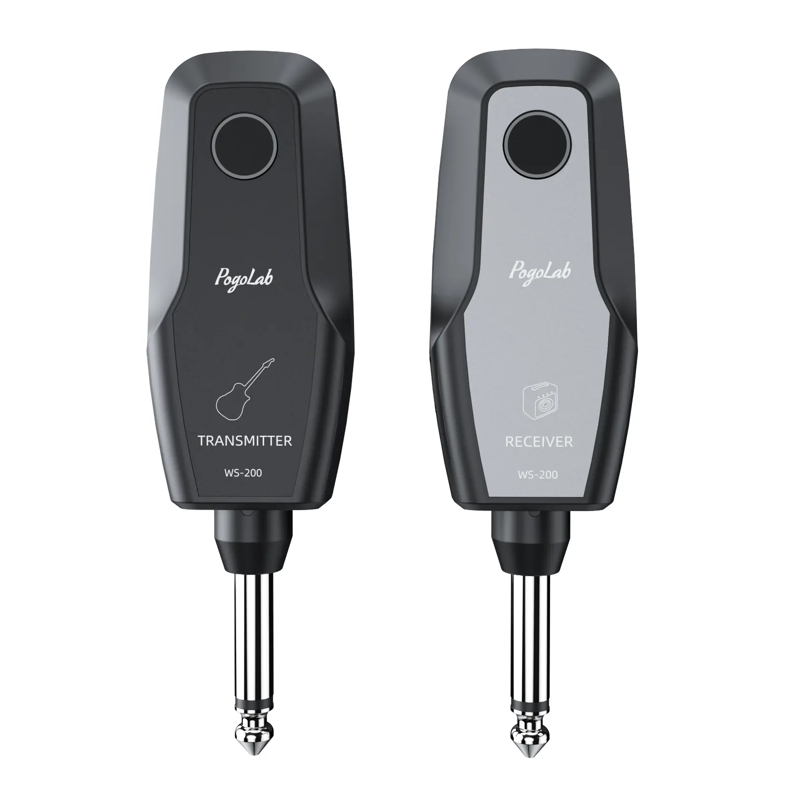 POGOLAB Wireless Guitar System 2.4 GHz Rechargeable Audio Wireless Guitar Transmitter Receiver for Guitar Bass Electric Instruments