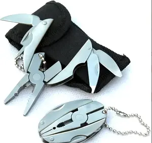 Mini Multi-Tool Pliers | 1pc | Stainless Steel | with Key Chain | Outdoor Compact Metal Tool