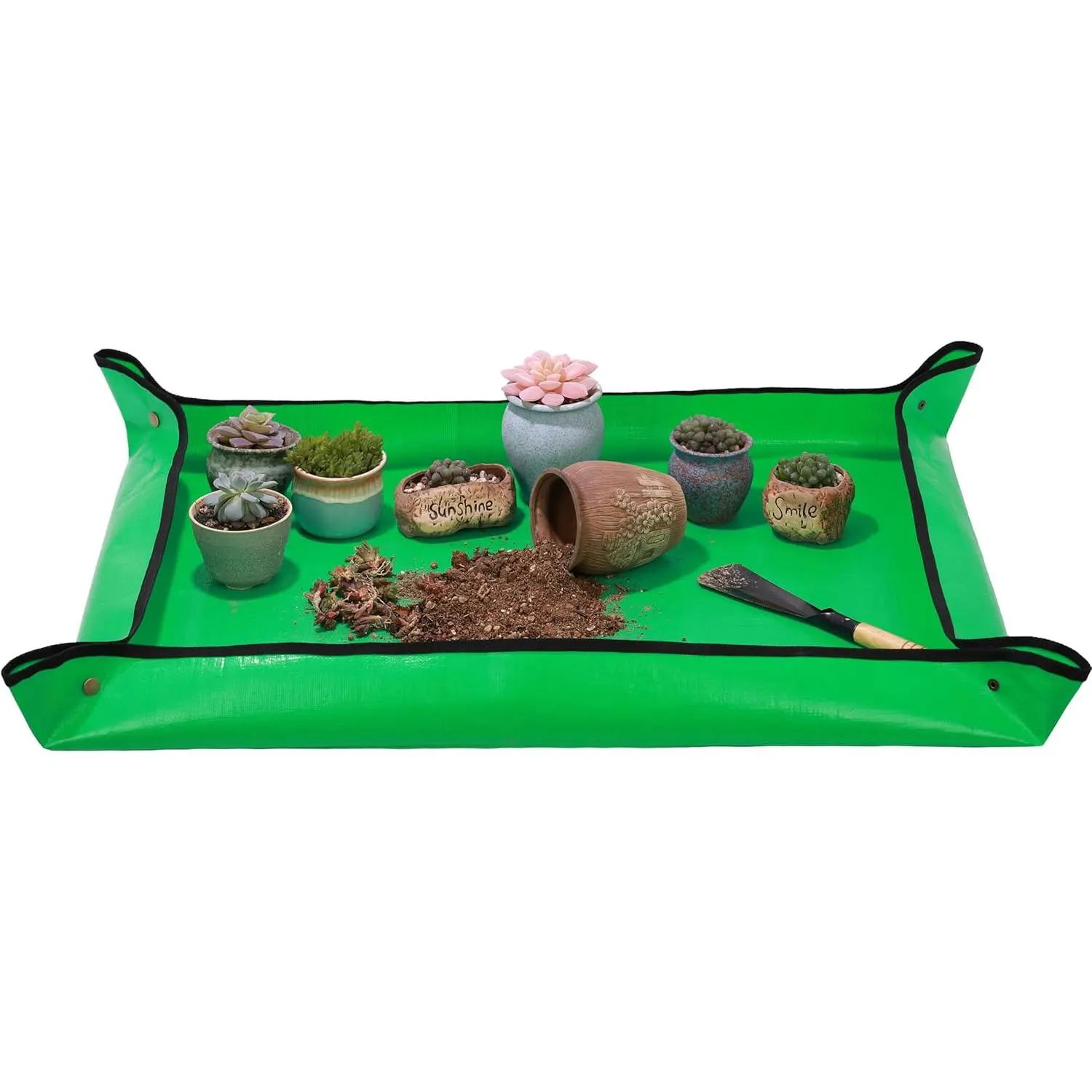 39.5"X31.5" Large Repotting Mat for Indoor  Transplanting/Dividing and Dirt Control, Gardenig Gifts for Women,  Gardening Potting Mat for Succulent