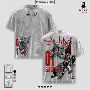 Eva Unit-01 – Neon Genesis Evangelion T-Shirt, Tanktop, Sweatshirt and Hoodie Washed Menswear Top Heavy Cotton Underwear Double Printed Vintage Washed Tee Oversize Unisex Anime Manga Streetwear Retro Graphic Gift for Men and Women