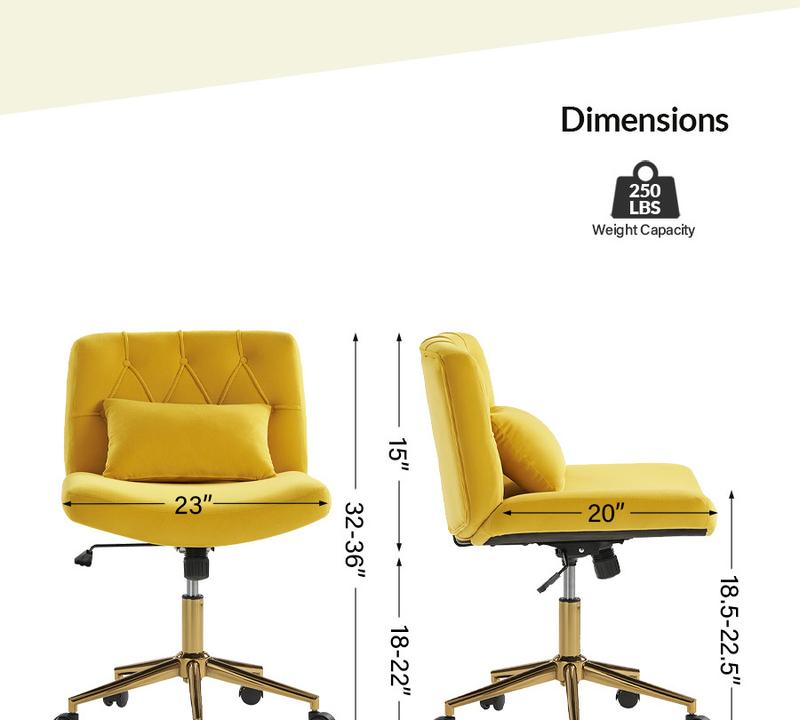 Hulala Norm Modern Flannel Adjustment Office Chair, Office Chair with a Pillow, Enhanced Flexibility, Adjustable Height, Tilting Mechanism, Metal Base with Casters