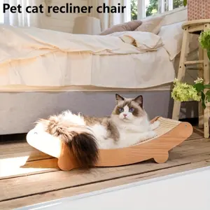 Sisal Cat Scratching Board Bed - All-Season Use Recliner Chair, Paw Care, Comfortable Indoor Cat Furniture